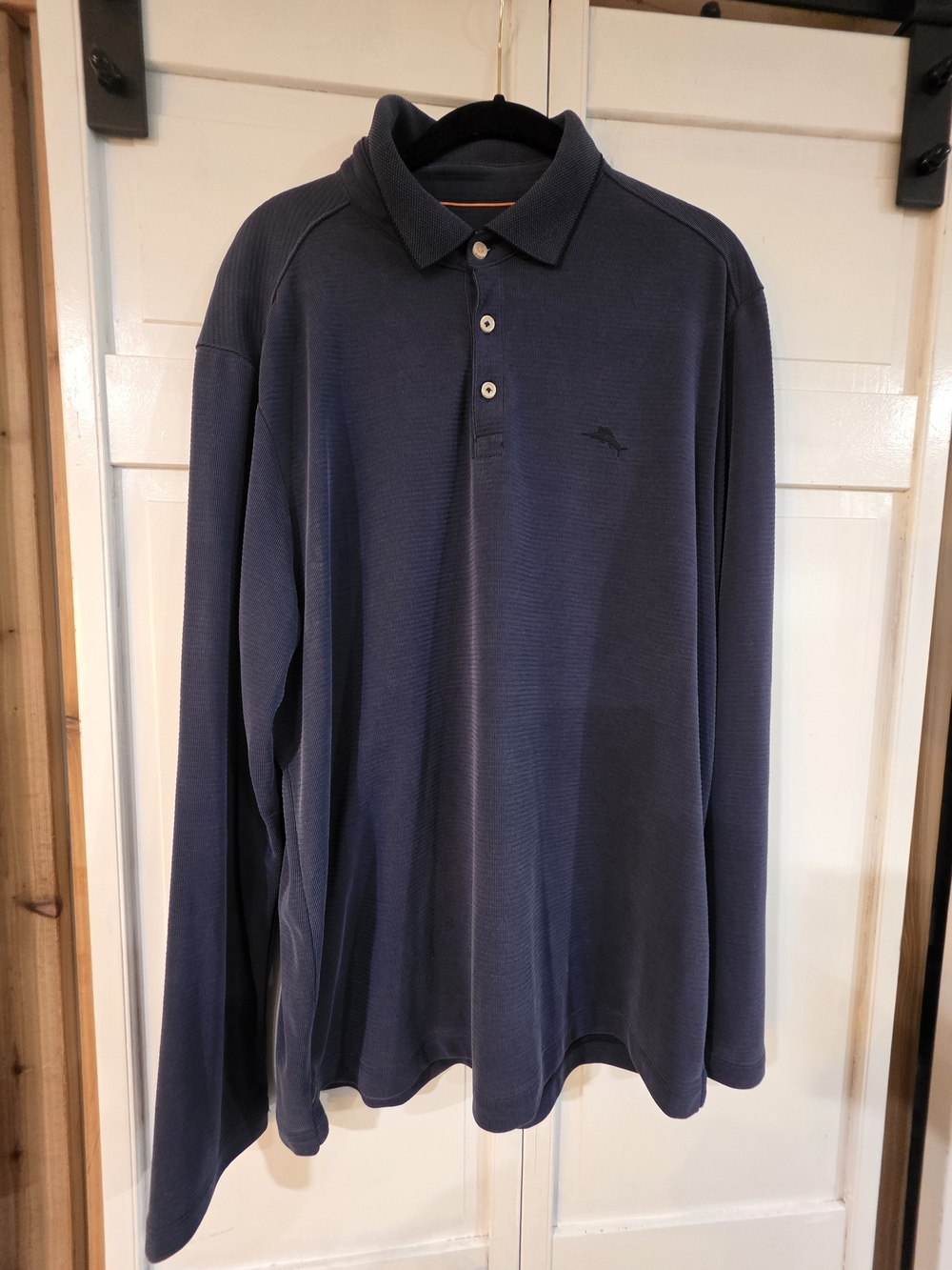 Tommy Bahama Men's Long-Sleeve Polo - Dark Blue